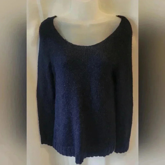 Women’s GAP Navy Blue Alpaca Knit Pullover Sweater - XSMALL - Picture 1 of 8
